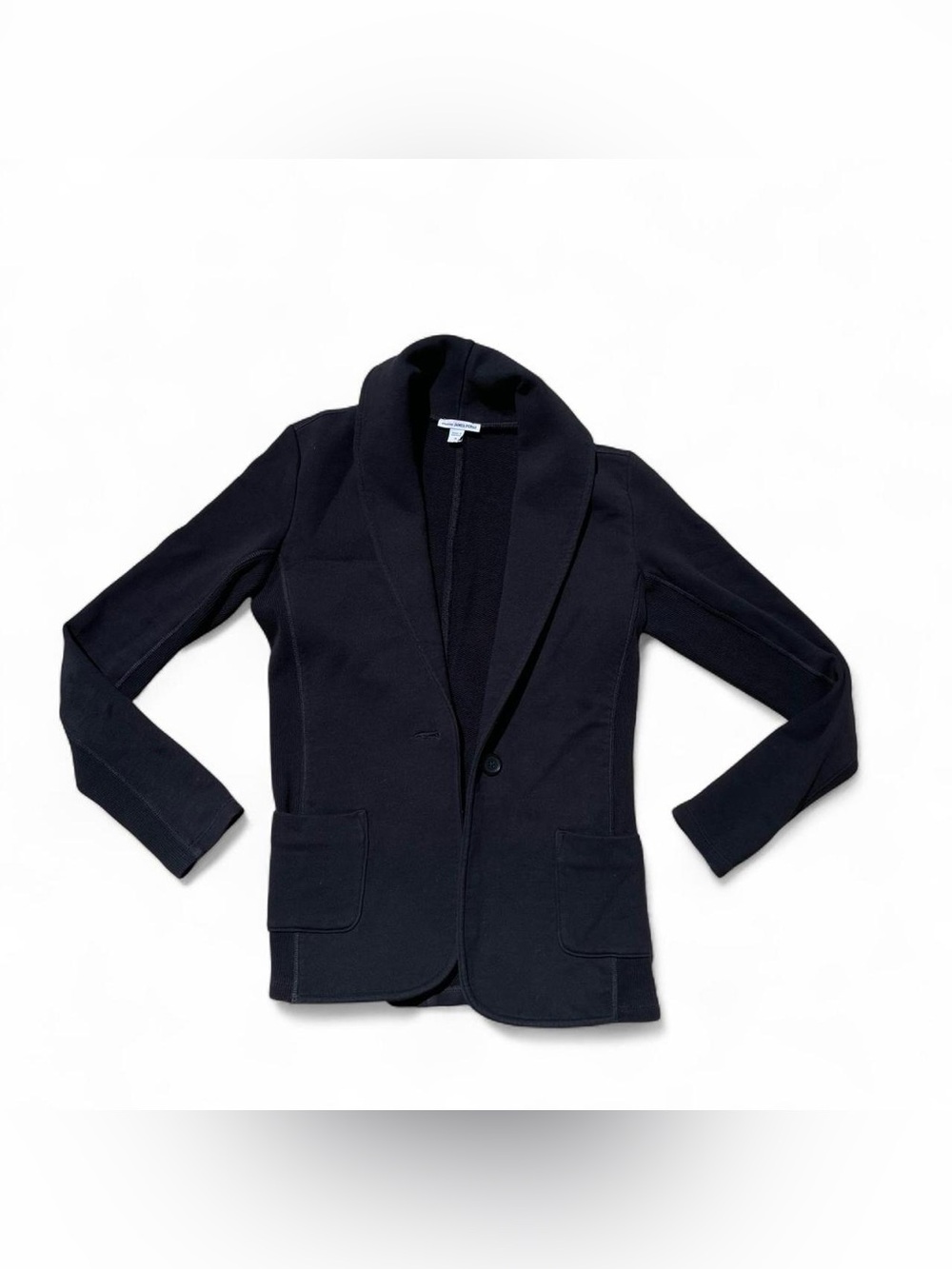 Standard James Perse Women’s Cotton Knit Black Blazer Jacket Size 3